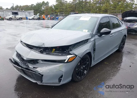 2025 Honda Civic Hybrid Sport/Sport Touring из США, поврежденный, VIN 2HGFE4F82SH315270